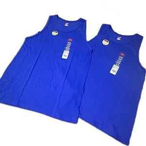 *NEW* 2-Pack of Hanes Men’s Tank Tops (Small) - Royal Blue